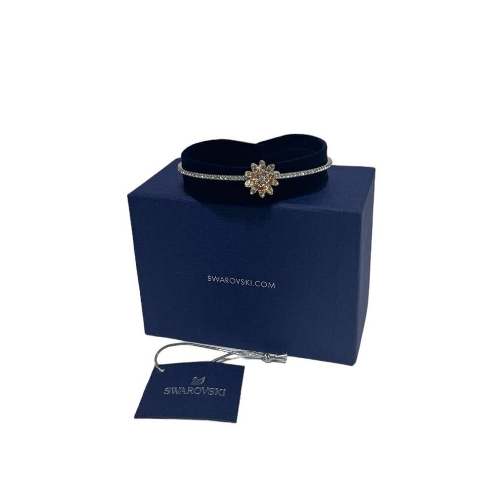 Swarovski Eternal Flower bangle Flower, Multicolored, Mixed metal finish M